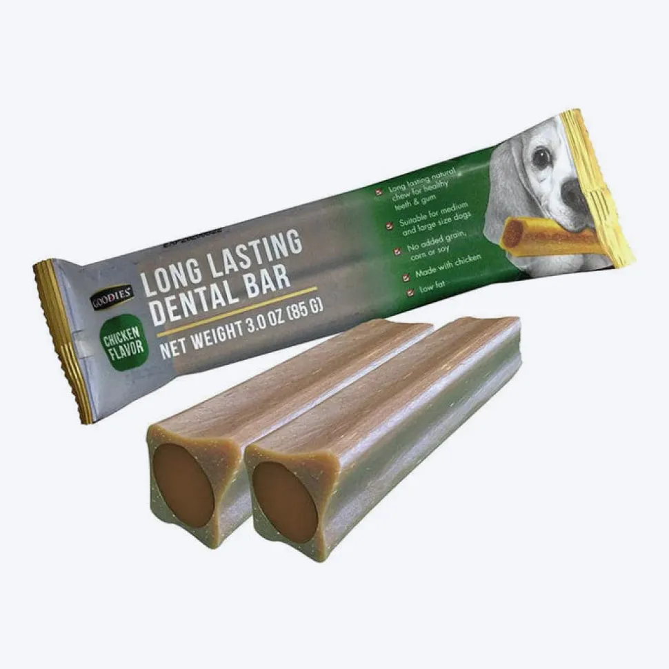 Goodies Chicken Long Lasting Dental Bar Treats For Dog - 85 gm (2pcs)