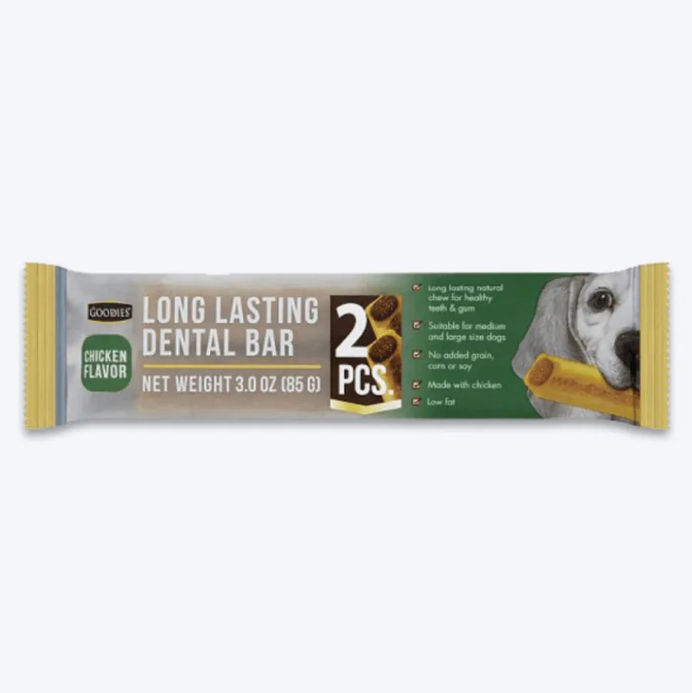 Goodies Chicken Long Lasting Dental Bar Treats For Dog - 85 gm (2pcs)
