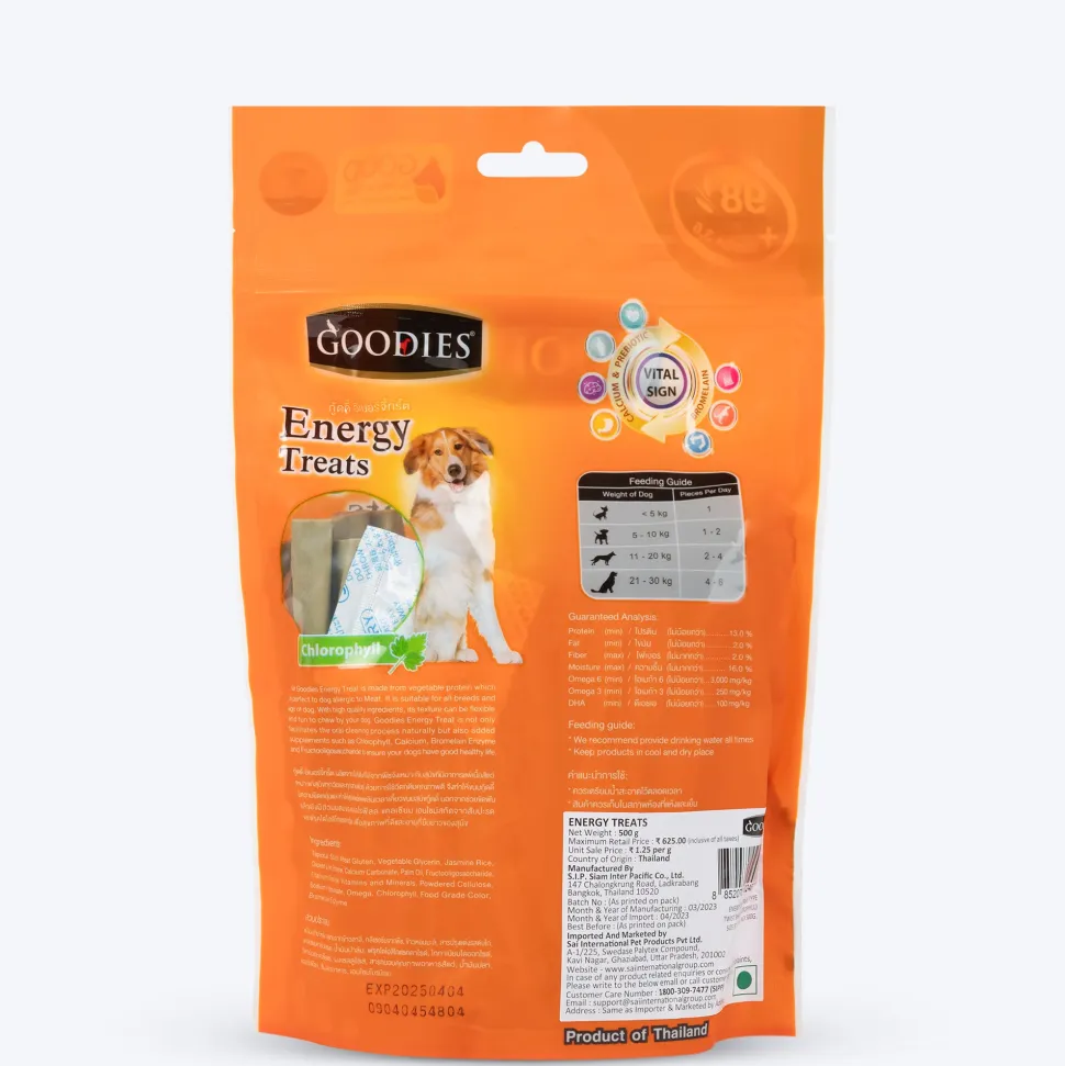 Goodies Energy Dog Treats - Chlorophyll - 500 g