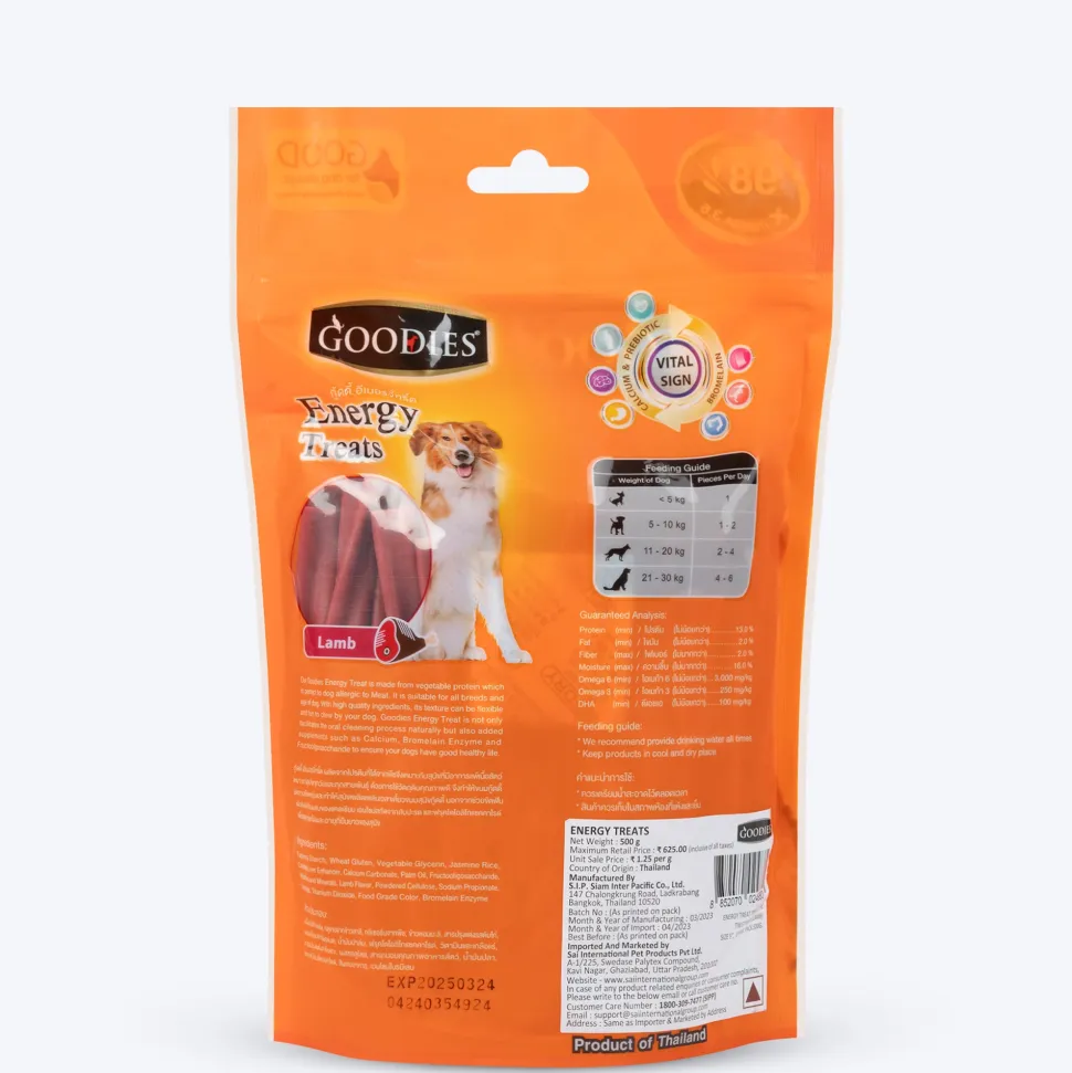 Goodies Energy Dog Treats - Lamb - 500 g