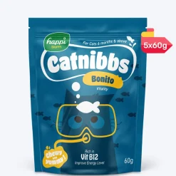 Happi Skippi Catnibbs Bonito Vitality Chewy & Yummy Cat Treat - 60 gm (Best Before September'26)