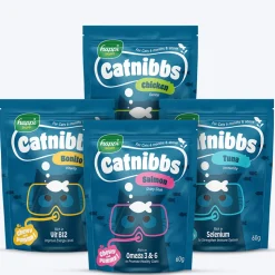 Happi Skippi Catnibbs Healthy & Chewy Delight Combo For Cat - (4 x 60g) (Best Before September'26)