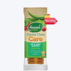 Happi Skippi Dental Chew Care Rosehip & Okra Grain Free Treat For Dog - Single - 25 gm