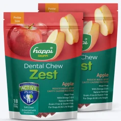 Happi Skippi Dental Chew Zest Apple Dog Treat - Petite 2.5 inch - 150 gm