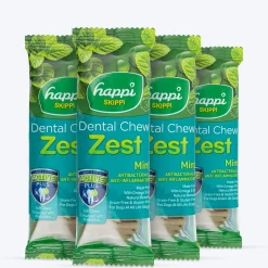 Happi Skippi Dental Chew Zest Mint Dog Treat - 4 inch - 25 gm