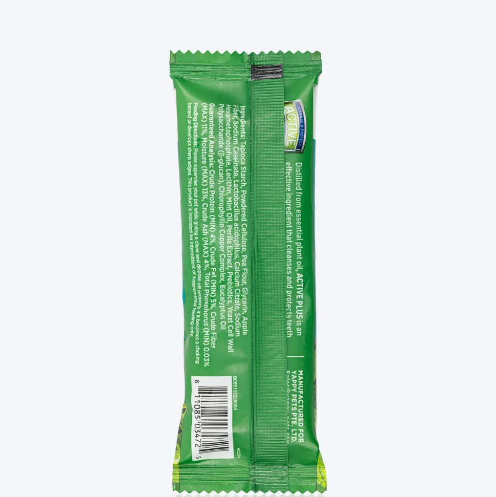 Happi Skippi Dental Chew Zest Mint Dog Treat - 4 inch - 25 gm
