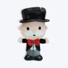 Hasbro Mr. Monopoly With Money Bag Squeak & Crinkle Plush Toy For Dog