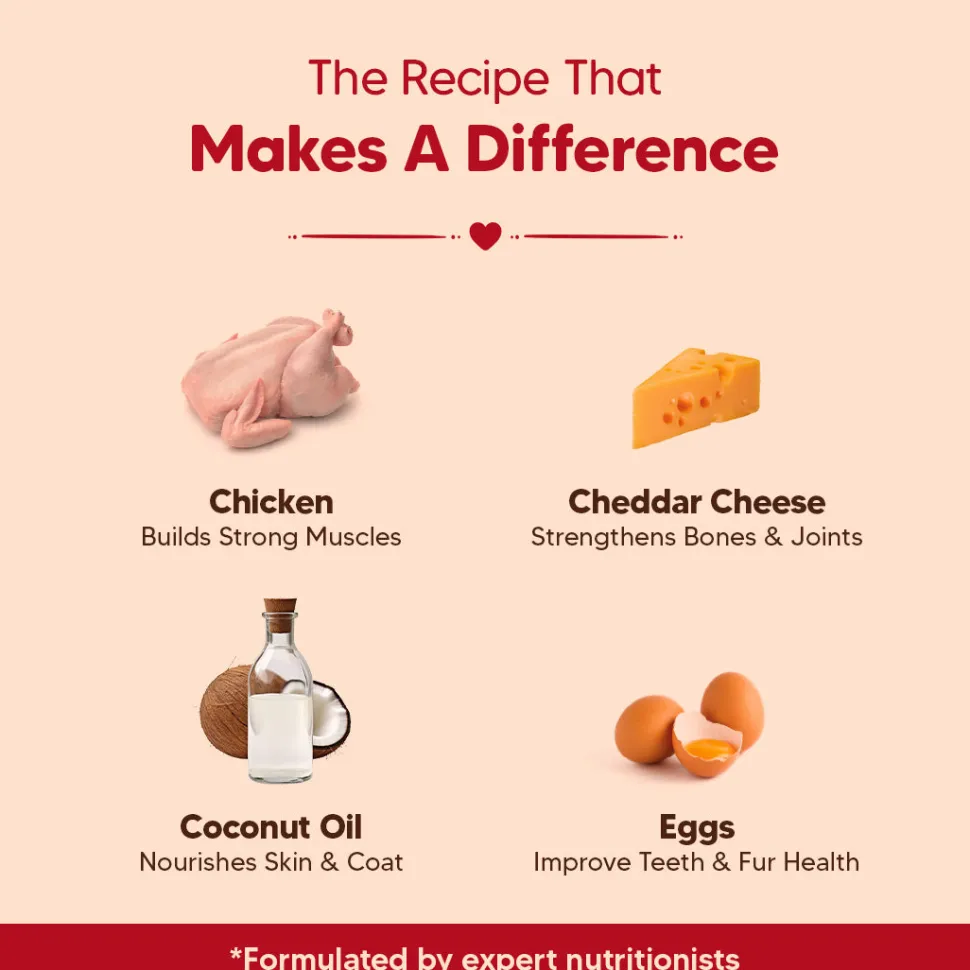 Hearty Chicken & Cheddar Cheese Dog Biscuits Gluten-Free 320g
