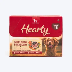 Hearty Chunky Chicken & Liver in Gravy Wet Dog Food - Pack of 15 (70 gm each)