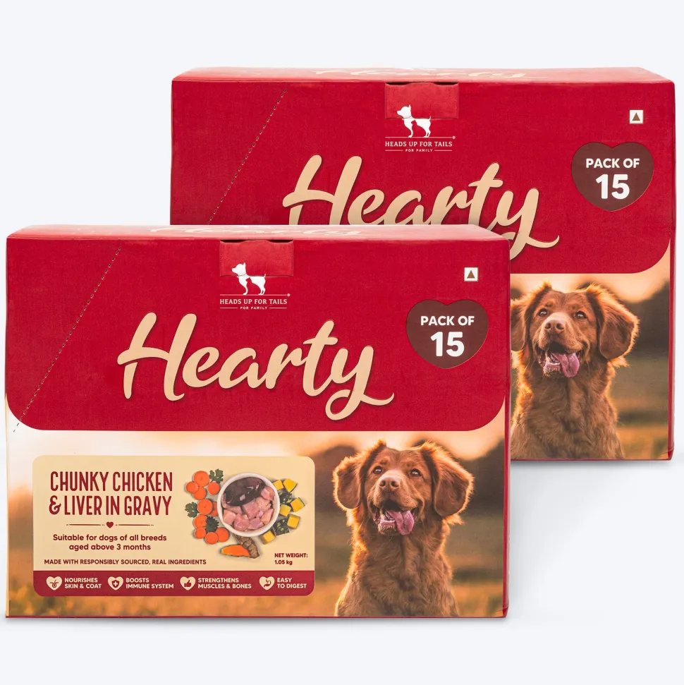 Hearty Chunky Chicken & Liver in Gravy Wet Dog Food 70g