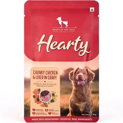Hearty Chunky Chicken & Liver in Gravy Wet Dog Food 70g