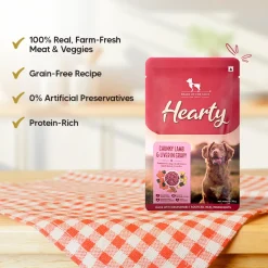 Hearty Chunky Lamb & Liver in Gravy Dog Food - Pack of 15 (70 gm each)