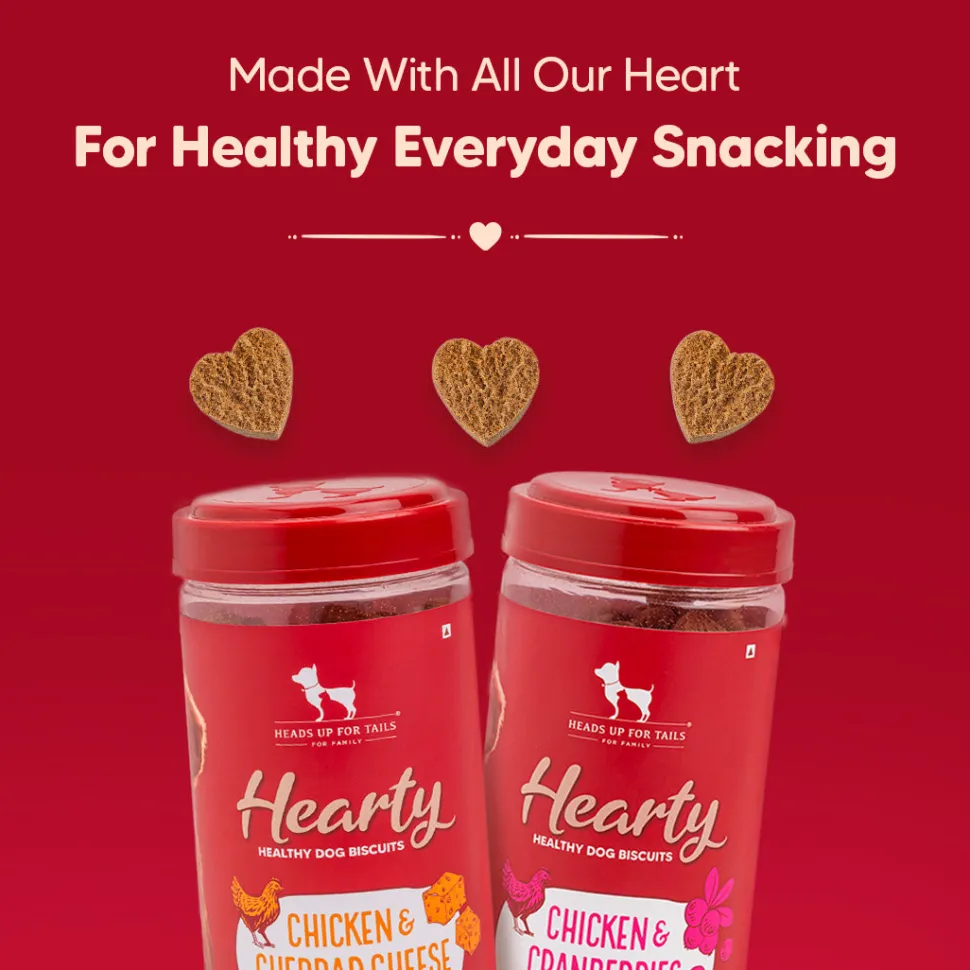 Hearty Dog Biscuits Chicken & Cranberries Grain-Free 320g