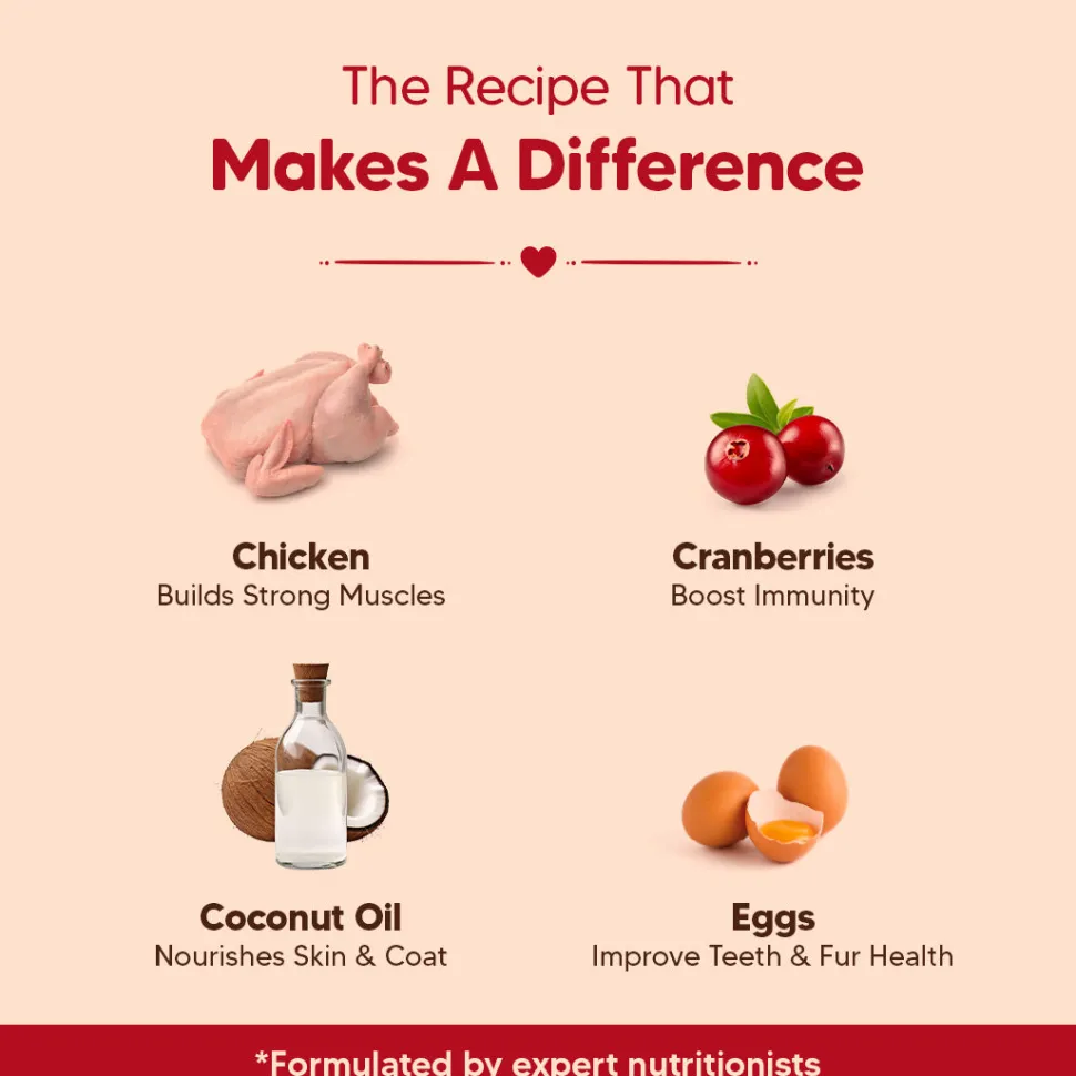 Hearty Dog Biscuits Chicken & Cranberries Grain-Free 320g