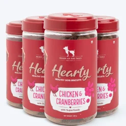 Hearty Dog Biscuits Chicken & Cranberries Grain-Free 320g