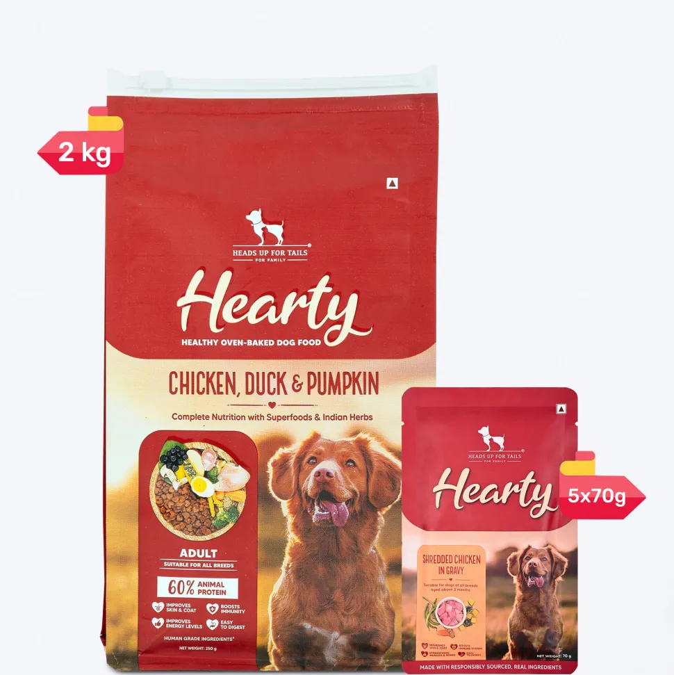 Hearty Oven-Baked Adult Dog Food Chicken, Duck & Pumpkin