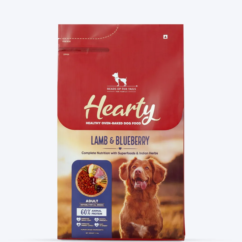Hearty Oven-Baked Lamb & Blueberry Adult Dog Food All Breeds