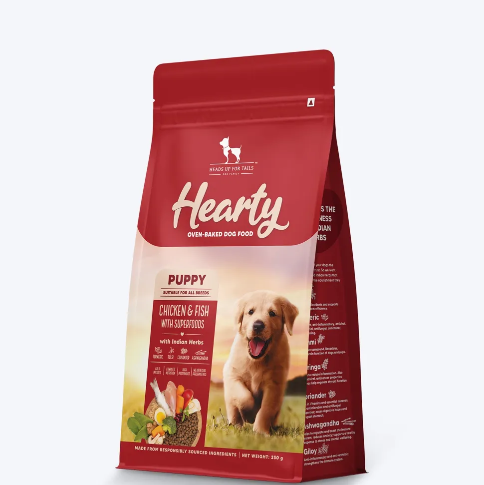 Hearty Oven-Baked Puppy Food Chicken & Fish with Superfoods