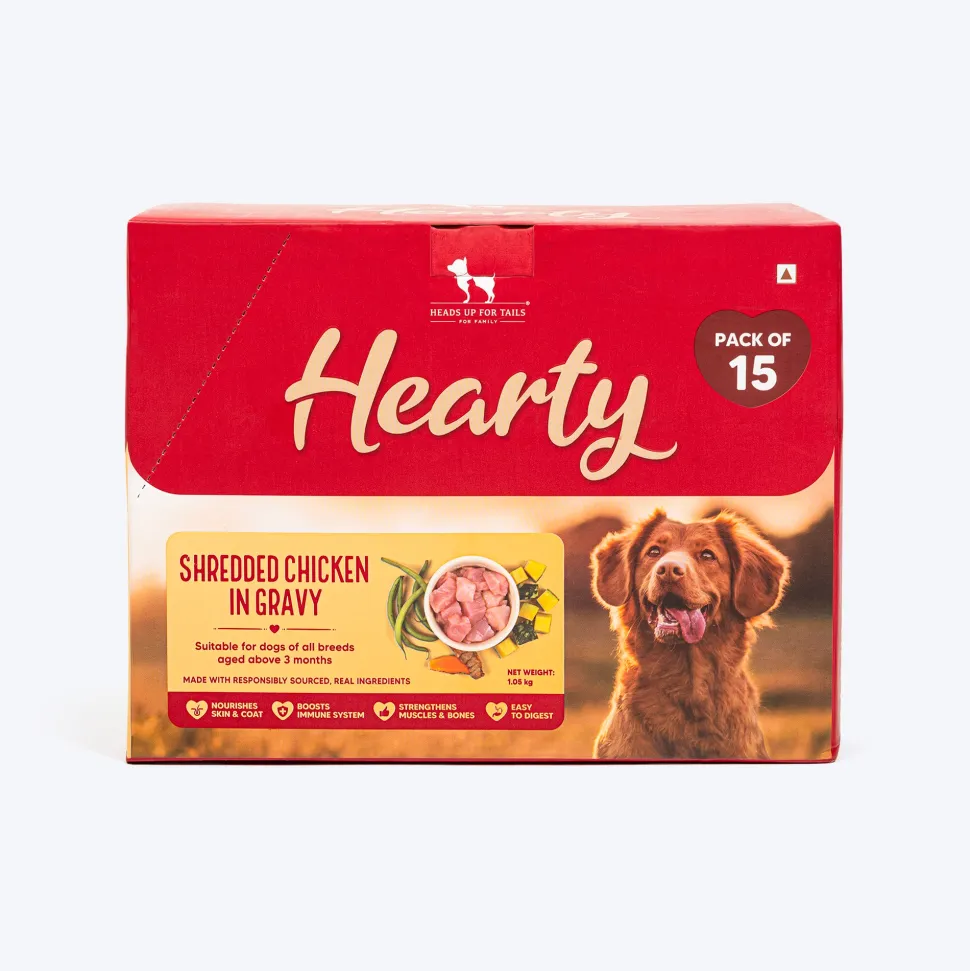 Hearty Shredded Chicken & Pumpkin in Gravy Wet Dog Food 70g