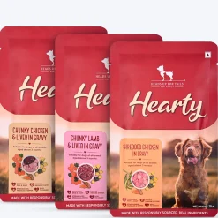 Hearty Trio: Chicken, Lamb & Pumpkin Delight in Gravy Combo For Dog - 210g (3 x 70g)