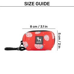 HUFT Berry Bliss Waste Bag Dispenser For Dog & Cat - Red