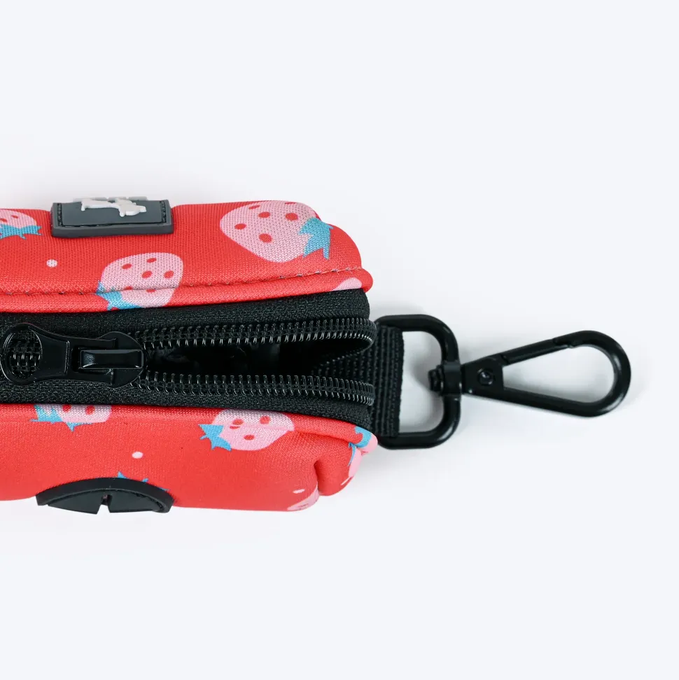 HUFT Berry Bliss Waste Bag Dispenser For Dog & Cat - Red