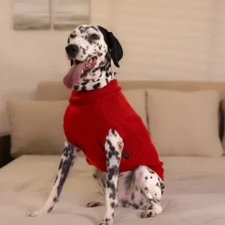 HUFT Berry Merry Sweater For Dog - Red