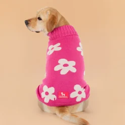 HUFT Blossom Knit Sweater For Dog - Pink