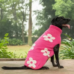 HUFT Blossom Knit Sweater For Dog - Pink