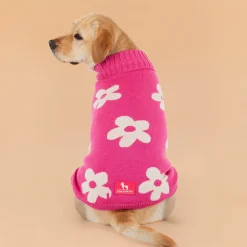 HUFT Blossom Knit Sweater For Dog - Pink