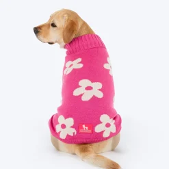 HUFT Blossom Knit Sweater For Dog - Pink