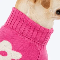 HUFT Blossom Knit Sweater For Dog - Pink