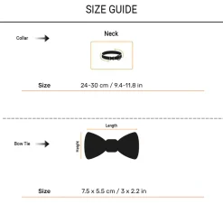 HUFT Brocade Dazzle Bow Tie With Strap For Cat - Purple