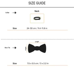 HUFT Brocade Dazzle Bow Tie With Strap For Cat - Purple