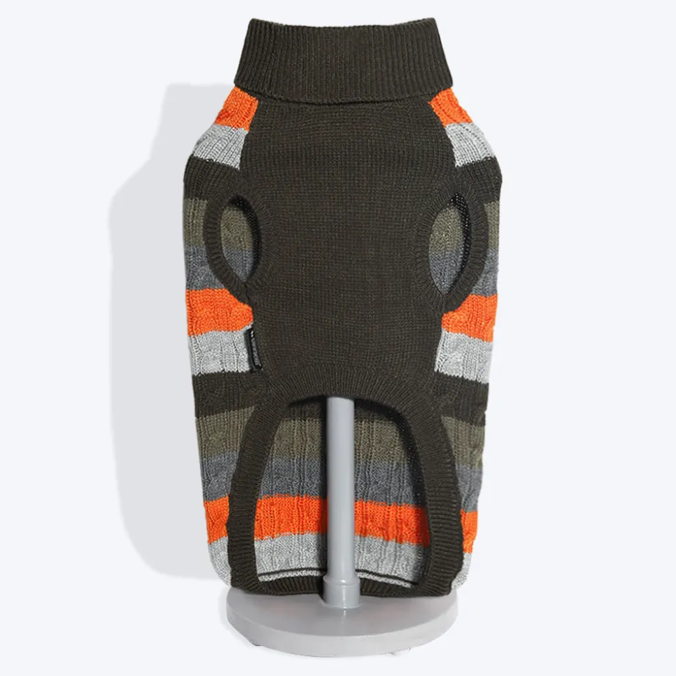HUFT Cable Knit Cat Sweater - Grey