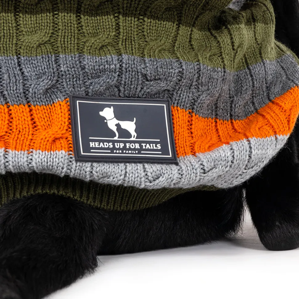 HUFT Cable Knit Dog Sweater - Grey