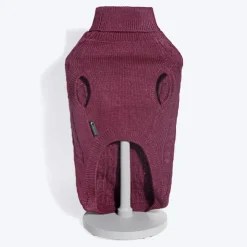 HUFT Cable Knit Dog Sweater - Mauve