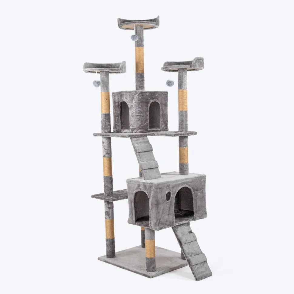 HUFT Catfinity Hub Multipurpose Cat Tree - Grey