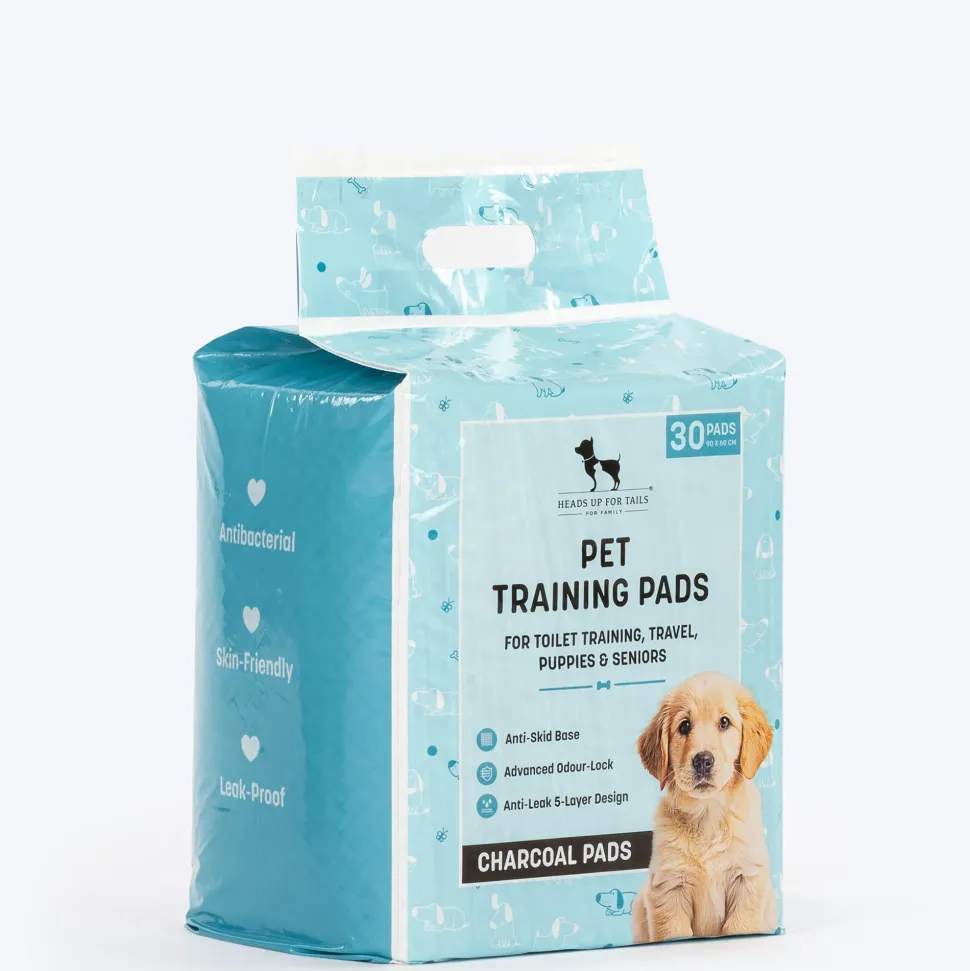 HUFT Charcoal Pet Training Pads - 90 x 60 cm