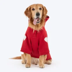 HUFT Cherry Sweet Sweatshirt With Hood For Big Dog - Red