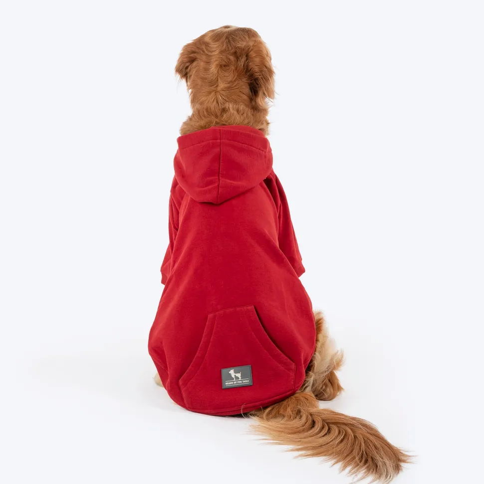 HUFT Cherry Sweet Sweatshirt With Hood For Big Dog - Red