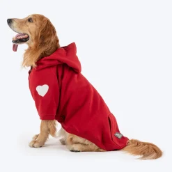 HUFT Cherry Sweet Sweatshirt With Hood For Big Dog - Red