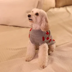 HUFT Classic Love Sweater For Small Dog - Grey