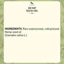 HUFT Cold Pressed Hemp Seed Oil For Dogs and Cats - 200 ml