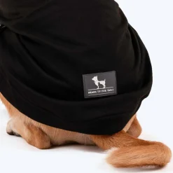 HUFT Colour Block Hoodie Sweatshirt For Dogs - Black