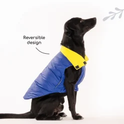 HUFT Cosy Pupper Reversible Dog Jacket - Lime Green