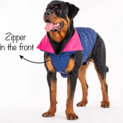 HUFT Cosy Pupper Reversible Dog Jacket - Denim Blue