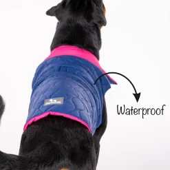HUFT Cosy Pupper Reversible Dog Jacket - Denim Blue