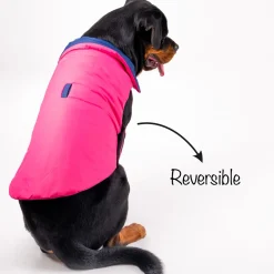 HUFT Cosy Pupper Reversible Dog Jacket - Denim Blue