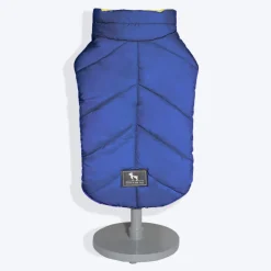 HUFT Cozy Pupper Reversible Dog Jacket - Dark Blue/Green